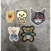 Sticker logo thêu gấu đa dạng, giá siêu tiết kiệm 6.000đ, chất lượng cao, dễ dán