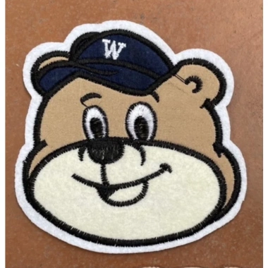 Sticker logo thêu gấu ủi nhiệt Giá ưu đãi 6.000₫ dán dễ dàng, bền màu