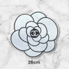 Sticker logo thêu hoa trắng ủi nhiệt - Giá chỉ 24.000đ, chất liệu bền, dán nhanh