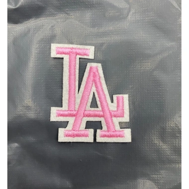 Sticker Logo Thêu LA ủi hồng 6cm - Đồ Dán Siêu Đẹp, Giá Ưu Đãi 5.900 VND