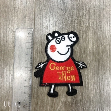 Sticker Logo Thêu Lớn Peppa - Dán Đẹp, Chất Lượng Cao, Giá 11.760 VND Giảm Giá 2