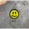 Sticker logo thêu mặt cười Drew 5cm - ủi nhiệt, giá chỉ 5.000đ, giảm giá đặc biệt 3