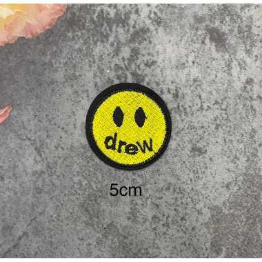 Sticker logo thêu mặt cười Drew 5cm - ủi nhiệt, giá chỉ 5.000đ, giảm giá đặc biệt 3 Sticker logo thêu mặt cười Drew 5cm - ủi nhiệt, giá chỉ 5.000đ, giảm giá đặc biệt 3