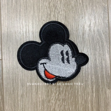 Sticker Logo Thêu Mèo và Mickey - Giá Ưu Đãi 9.500₫, Chất Lượng Cao, Dễ Dán