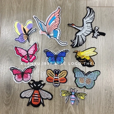 Sticker Logo Thêu Ong Bướm Đa Dạng Giá ưu đãi 8.000đ Chất lượng cao Dễ dán