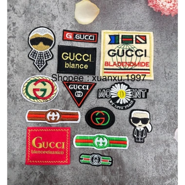 Sticker Logo Thêu Ông Già Đeo Kính - ủi nhiệt, bền màu, giá chỉ 7.520đ