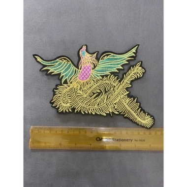 Sticker Logo Thêu Phượng Hoàng - Giá Gốc 18.544 VND, Giảm còn 15.200 VND, Chất Liệu Bền, In UV Sắc Nét