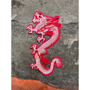Sticker Logo Thêu RỒng 1 Màu 26x15cm - Gắn Áo Dài Giá Ưu Đãi 29.700 VND