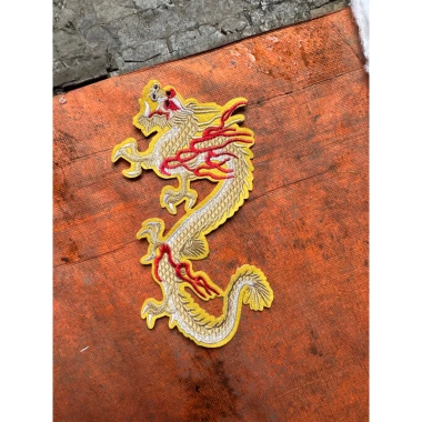 Sticker Logo Thêu RỒng 1 Màu 26x15cm - Gắn Áo Dài Giá Ưu Đãi 29.700 VND