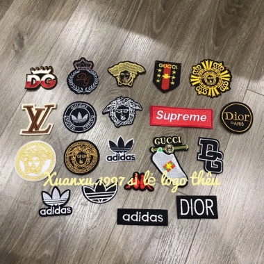 Sticker logo thêu thương hiệu - Miếng vá quần áo chất lượng, giảm giá 8.000₫