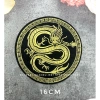 Sticker logo thêu tròn rồng gừng gắn áo dài - ủi nhiệt, chỉ 15.000đ
