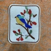 Sticker logo thêu vuông chim hoa 19x16cm - Giá 21.850₫, giảm 21%