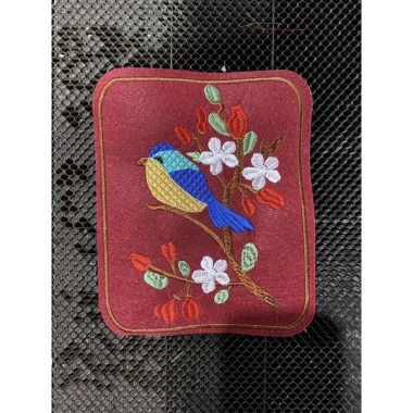 Sticker logo thêu vuông chim hoa 19x16cm - Giá 21.850₫, giảm 21% 5 Sticker logo thêu vuông chim hoa 19x16cm - Giá 21.850₫, giảm 21% 5