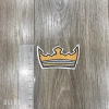 Sticker logo thêu vương miệng vàng Decal bền đẹp giá chỉ 9.000đ giảm ngay