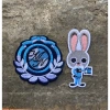 Sticker logo thỏ xanh 2 hình ủi nhiệt mẫu mới – In chất lượng, giá chỉ 13.500₫ 5