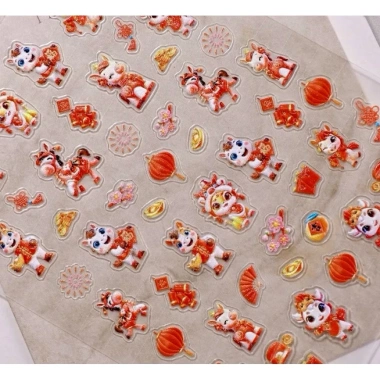 Sticker nail Tết 5D siêu nổi con giáp Ngựa 2.026 Giá chỉ 9.310 VND giảm 11.731 VND