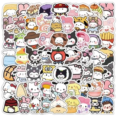 Sticker Nhãn Dán Sanrio Dán Sổ Tay - Trang Trí Tiệm, Tặng Hộp Khi Mua 200 Hình - Chỉ 8.900đ