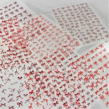 Sticker nơ đỏ Tết 2.025 - Nhiều mẫu độc đáo, giá chỉ 10.000đ, giảm từ 12.900đ