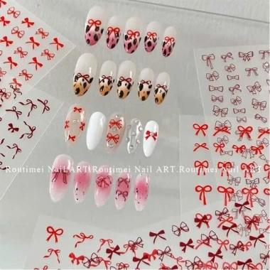 Sticker nơ đỏ Tết 2.025 - Nhiều mẫu độc đáo, giá chỉ 10.000đ, giảm từ 12.900đ