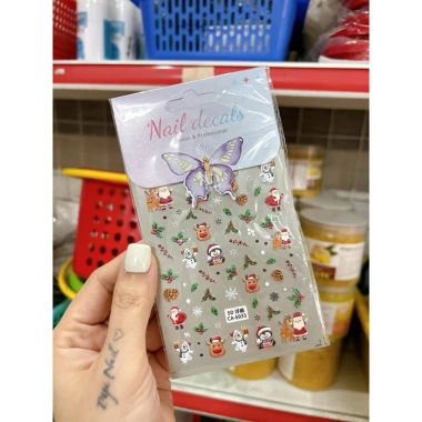 Sticker Noel Nail 5D - Hình Dán Giáng Sinh Đa Dạng, Dễ Dán, Giá 12.000₫ (Giảm từ 14.760)