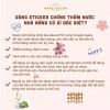 Sticker Party Bear Set 10/25 Nắng Decor Chống thấm nước dán mũ bảo hiểm laptop 4