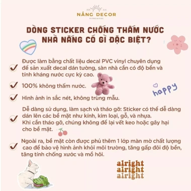 Sticker Party Bear Set 10/25 Nắng Decor Chống thấm nước dán mũ bảo hiểm laptop 4 Sticker Party Bear Set 10/25 Nắng Decor Chống thấm nước dán mũ bảo hiểm laptop 4