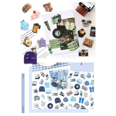Sticker Retro Trong Suốt Chống Thấm Nước - Decal Decor Dán Notebook, Điện Thoại, Bình Nước 50 Miếng Giá Ưu Đãi 21,120₫ 7