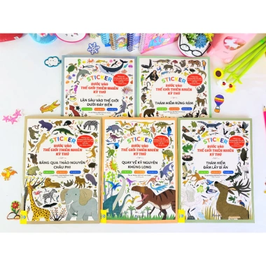 Sticker Sách Bước Vào Thế Giới Thiên Nhiên Kỳ Thú Giá Ưu Đãi 88k ndbooks