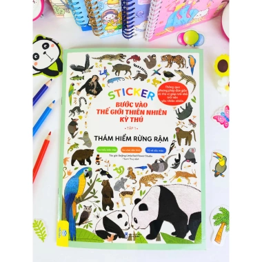 Sticker Sách Bước Vào Thế Giới Thiên Nhiên Kỳ Thú Giá Ưu Đãi 88k ndbooks
