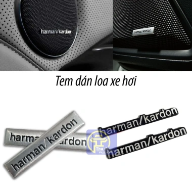 Sticker tem dán decal HARMAN KARDON trang trí loa xe hơi - Giá 16.000đ, 01 cái