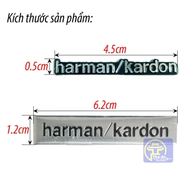 Sticker tem dán decal HARMAN KARDON trang trí loa xe hơi - Giá 16.000đ, 01 cái