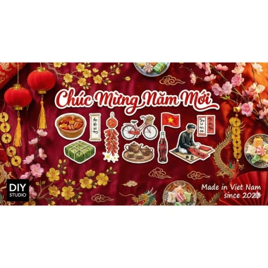 Sticker Tết 2.026 Bính Ngọ - Hình Dán Cổ Truyền Trang Trí Bao Lì Xì, Thiệp, Hộp Quà, Bình Nước - Giá chỉ 29.000 VND