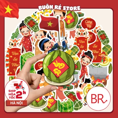 Sticker Tết 2.026 Set 3-5-10 Decal Cửa Kính - Trang trí quán cafe, shop, nhà - Mẫu đẹp xuân bình an may mắn - 38.999 VND