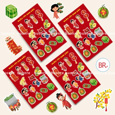 Sticker Tết 2.026 Set 3-5-10 Decal Cửa Kính - Trang trí quán cafe, shop, nhà - Mẫu đẹp xuân bình an may mắn - 38.999 VND 4