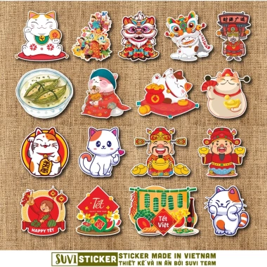 Sticker Tết chống nước 50 miếng dán mũ bảo hiểm, laptop, điện thoại, vali SV80 17.820 VND 4 Sticker Tết chống nước 50 miếng dán mũ bảo hiểm, laptop, điện thoại, vali SV80 17.820 VND 4