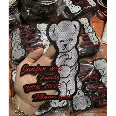 Sticker thêu gấu trắng chữ Coa Keo ủi giá chỉ 13.500đ giảm tới 13.740đ