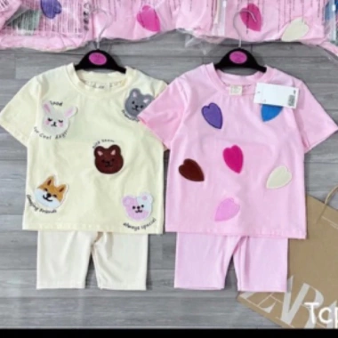 Sticker thêu hình con vật tim đa màu - Dễ dán áo, phong cách trẻ trung, giá 7.200đ