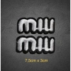 Sticker thêu logo 2 MIU MIU chữ ủi nhiệt - Giá chỉ 9.300đ, giảm từ 11.904đ