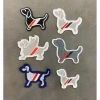 Sticker thêu logo Chó Gucci 7cm - Nhiều mẫu, dán ủi nhiệt, giá chỉ 6.450₫