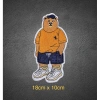 Sticker thêu logo Gấu áo cam ủi nhiệt - Giá chỉ 15.000đ, giảm ngay