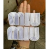 Sticker thêu MIU MIU trắng 10cm 2 hình ủi nhiệt - chỉ 14.500 VND, giảm từ 17.400 VND 2
