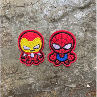 Sticker thêu siêu anh hùng dễ thương ủi nhiệt - Patch logo thêu giá ưu đãi 6.200₫