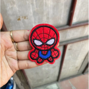 Sticker thêu siêu anh hùng dễ thương ủi nhiệt - Patch logo thêu giá ưu đãi 6.200₫