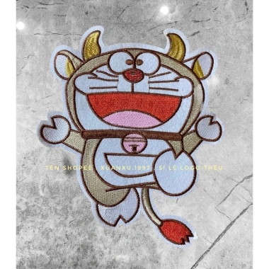 Sticker thêu ủi Doraemon ác quỷ to đẹp - Giá ưu đãi 28.500 VND, bền, dán nhanh