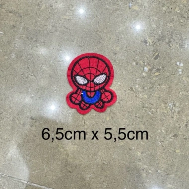 Sticker thêu ủi Siêu Nhân và Người Nhện dán tường laptop giá chỉ 5.800 VND giảm 5