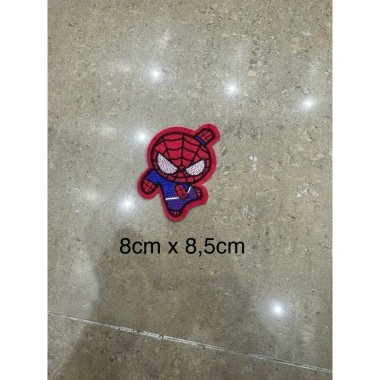 Sticker thêu ủi Siêu Nhân và Người Nhện dán tường laptop giá chỉ 5.800 VND giảm 8