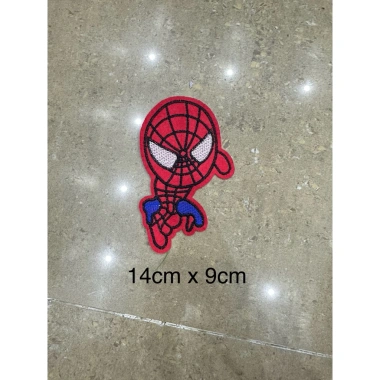 Sticker thêu ủi Siêu Nhân và Người Nhện dán tường laptop giá chỉ 5.800 VND giảm 9