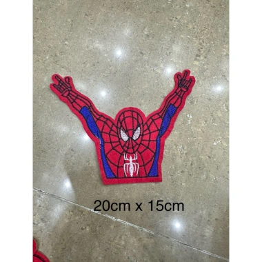 Sticker thêu ủi Siêu Nhân và Người Nhện dán tường laptop giá chỉ 5.800 VND giảm 10