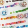 Sticker tròn đa màu – Hình dán trang trí sổ, nhãn dán Bullet Journal cuộn, giá ưu đãi 28.500₫ 2