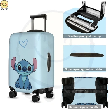 Stitch Hành Lý Giặt Được - Vali Bảo Vệ Chống Trầy Xước, Phù Hợp 18-32 Inch